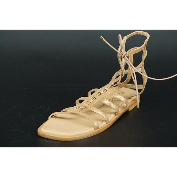 Stuart Weirzman Kora Lace-Up Gladiator Sandal Suede Size 9.5 $395 New Roman - Picture 4 of 12